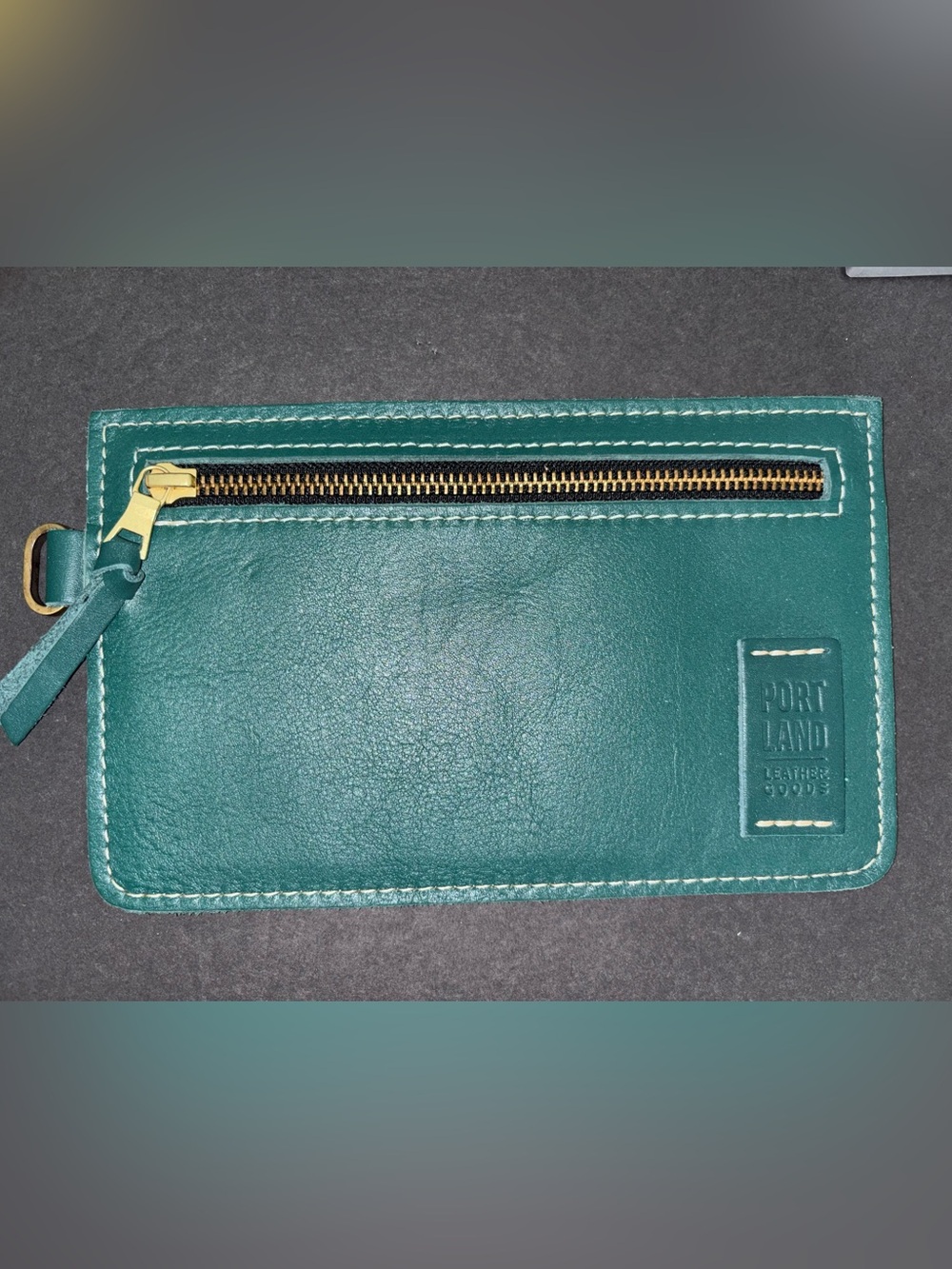Portland Leather Goods Green Adriana Pouch -MISSING STRAP